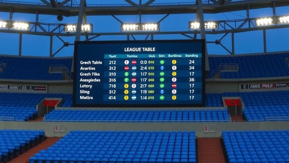 Poängställning i Dinamo Zagreb