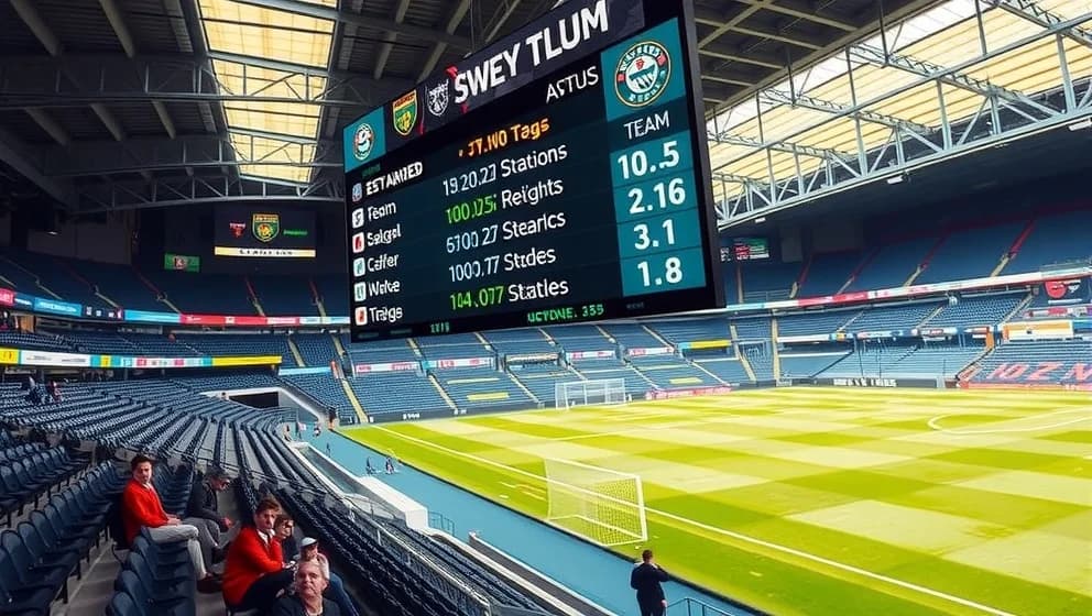 Hajduk Splits poängställning och placering