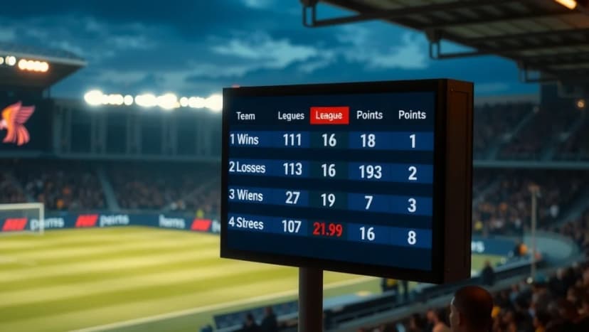 Poängställning i IF Karlstad fotboll