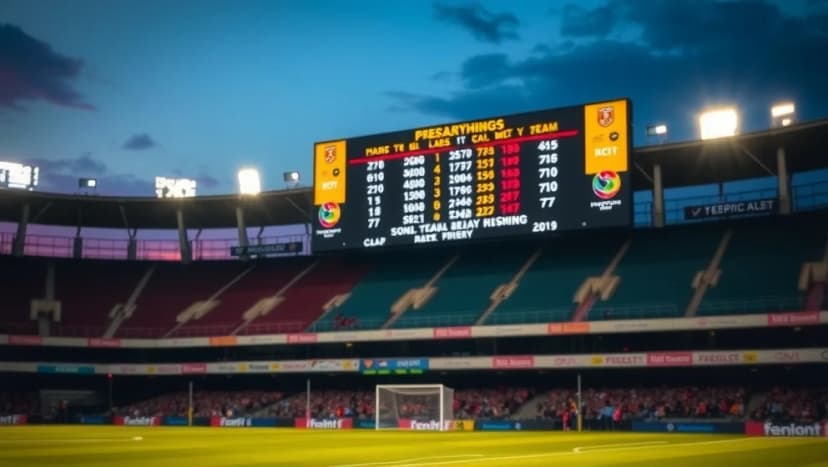 Poängställning i Iran Pro League