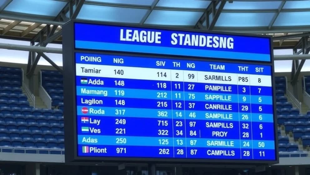 Poängställning i Sampdoria