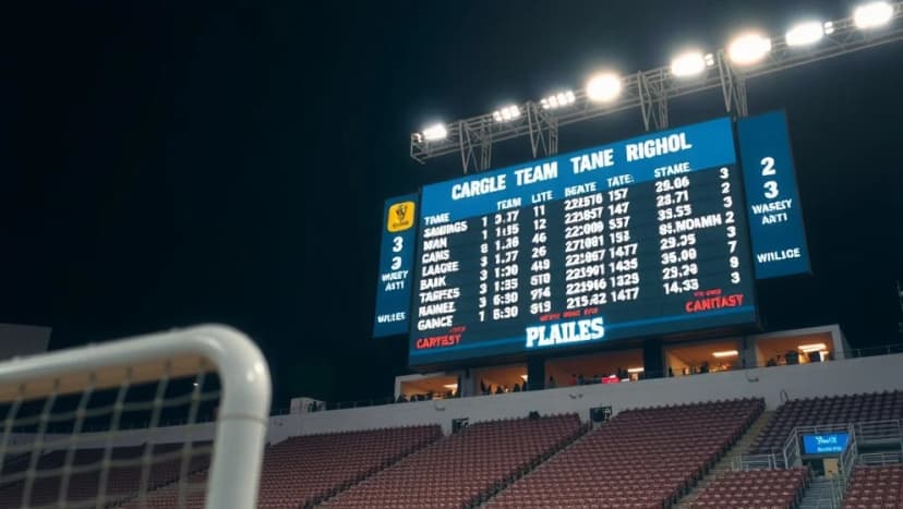 Poängställning i Sevilla FC denna säsong