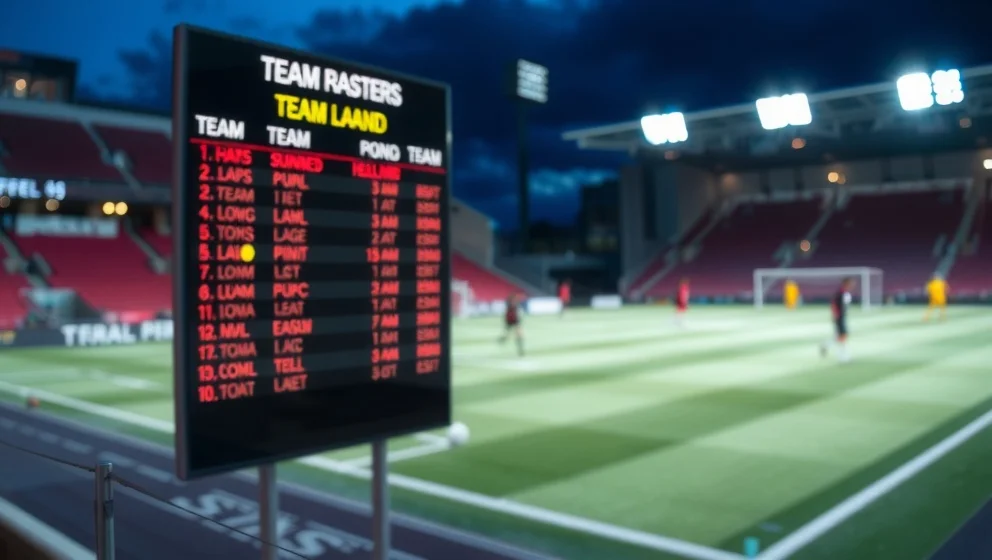 Poängställning i UD Las Palmas